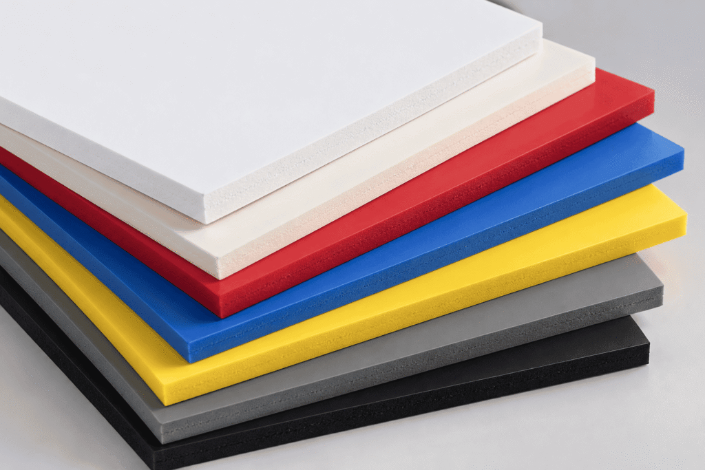 Έγχρωμα φύλλα PVC Foam